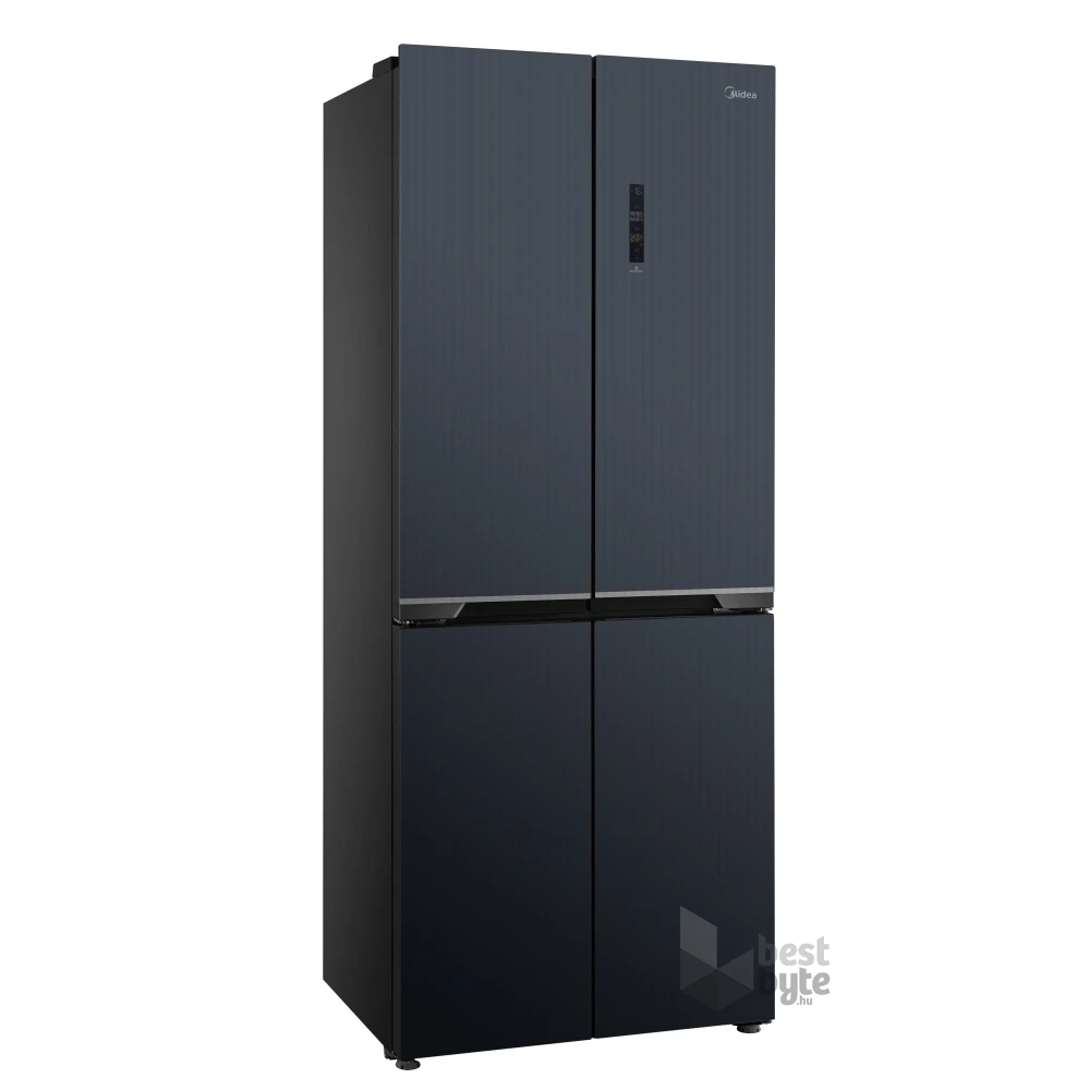 Midea MDRM587BIE70 inox, négyajtós, Hűtő:276L, Fagyasztó:150L, No frost hűtőszekrény