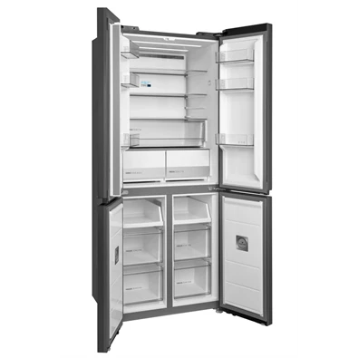 Midea MDRM587BIE70 inox, négyajtós, Hűtő:276L, Fagyasztó:150L, No frost hűtőszekrény