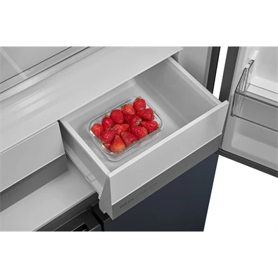 Midea MDRM587BIE70 inox, négyajtós, Hűtő:276L, Fagyasztó:150L, No frost hűtőszekrény