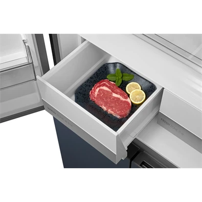 Midea MDRM587BIE70 inox, négyajtós, Hűtő:276L, Fagyasztó:150L, No frost hűtőszekrény