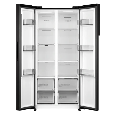 Midea MDRS619FIE45 inox, Side-by-side, Hűtő:271L, Fagyasztó:189L, No frost hűtőszekrény
