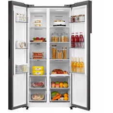 Midea MDRS619FIE46 inox, Side-by-Side, Hűtő:271L, Fagyasztó:189L, No frost hűtőszekrény