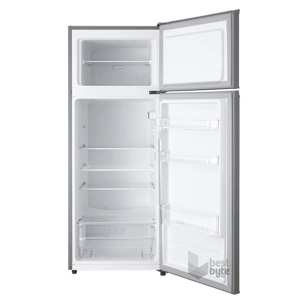 Midea MDRT294FGE50 ezüst, felülfagyasztós, Hűtő:163L, Fagyasztó:41L, hűtőszekrény