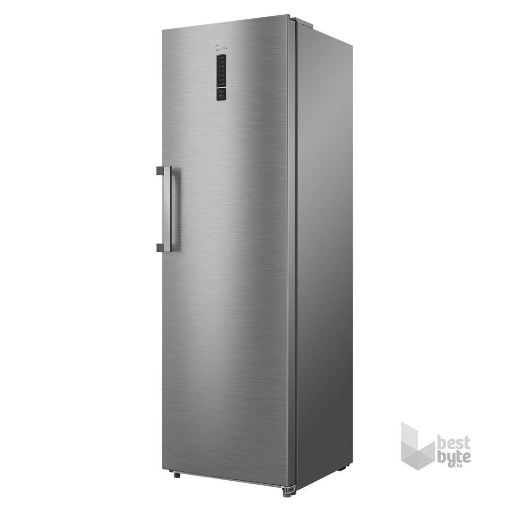 Midea MDRU502MTE46 inox, egyajtós, Hűtő:362L, No frost hűtőszekrény