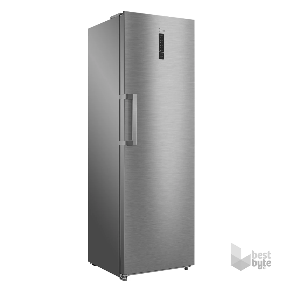 Midea MDRU502MTE46 inox, egyajtós, Hűtő:362L, No frost hűtőszekrény