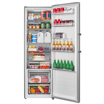 Midea MDRU502MTE46 inox, egyajtós, Hűtő:362L, No frost hűtőszekrény