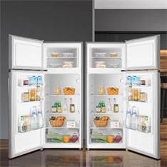 Midea MERT210FGE50 ezüst, felülfagyasztós, Hűtő:163L, Fagyasztó:41L, hűtőszekrény
