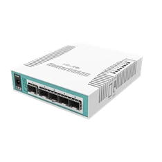 MikroTik CRS106-1C-5S 5xSFP 1xCombo port (SFP/GbE LAN) asztali Cloud Router Switch