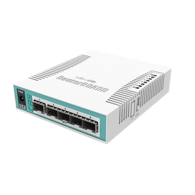 MikroTik CRS106-1C-5S 5xSFP 1xCombo port (SFP/GbE LAN) asztali Cloud Router Switch