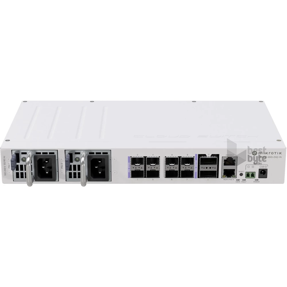MikroTik CRS510-8XS-2XQ-IN L5 1xFE LAN, 2x 100G QSFP28, 8x25G SFP28 port Cloud Router Switch