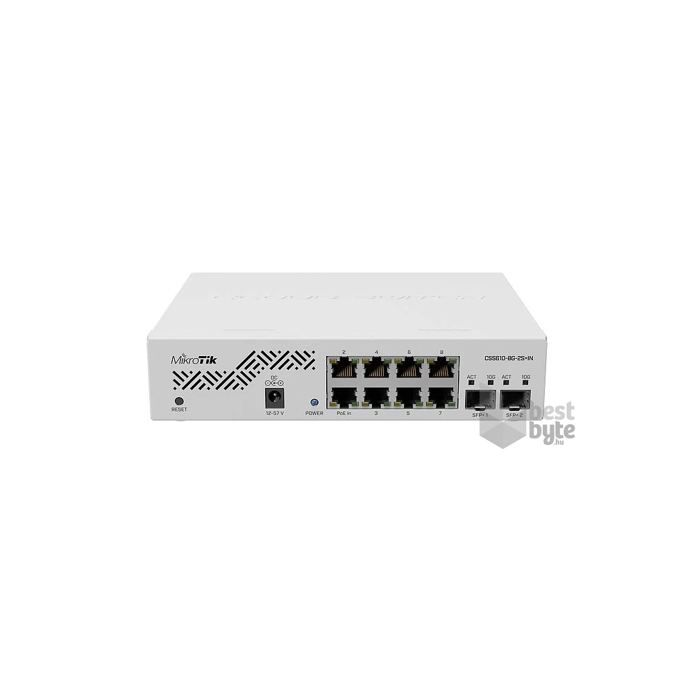 MikroTik CSS610-8G-2S+IN 8xGbE LAN 2xSFP+ port Cloud Smart Switch