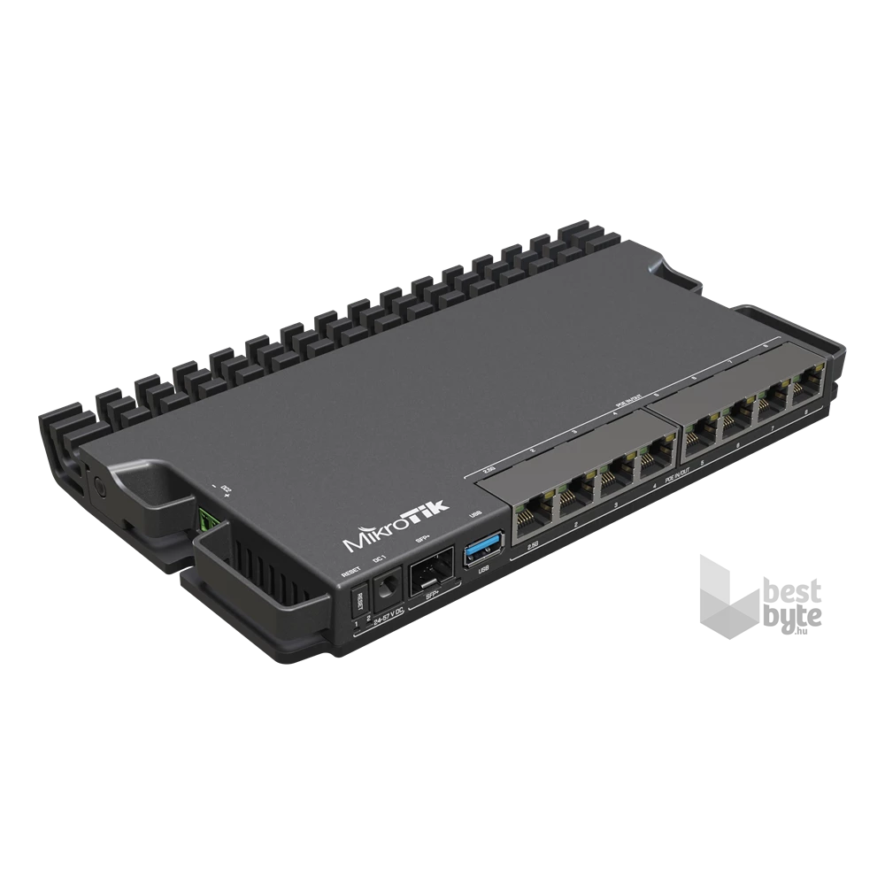 MikroTik RB5009UPR+S+IN 1x2.5GbE PoE LAN 7xGbE PoE LAN 1xSFP+ port Smart router