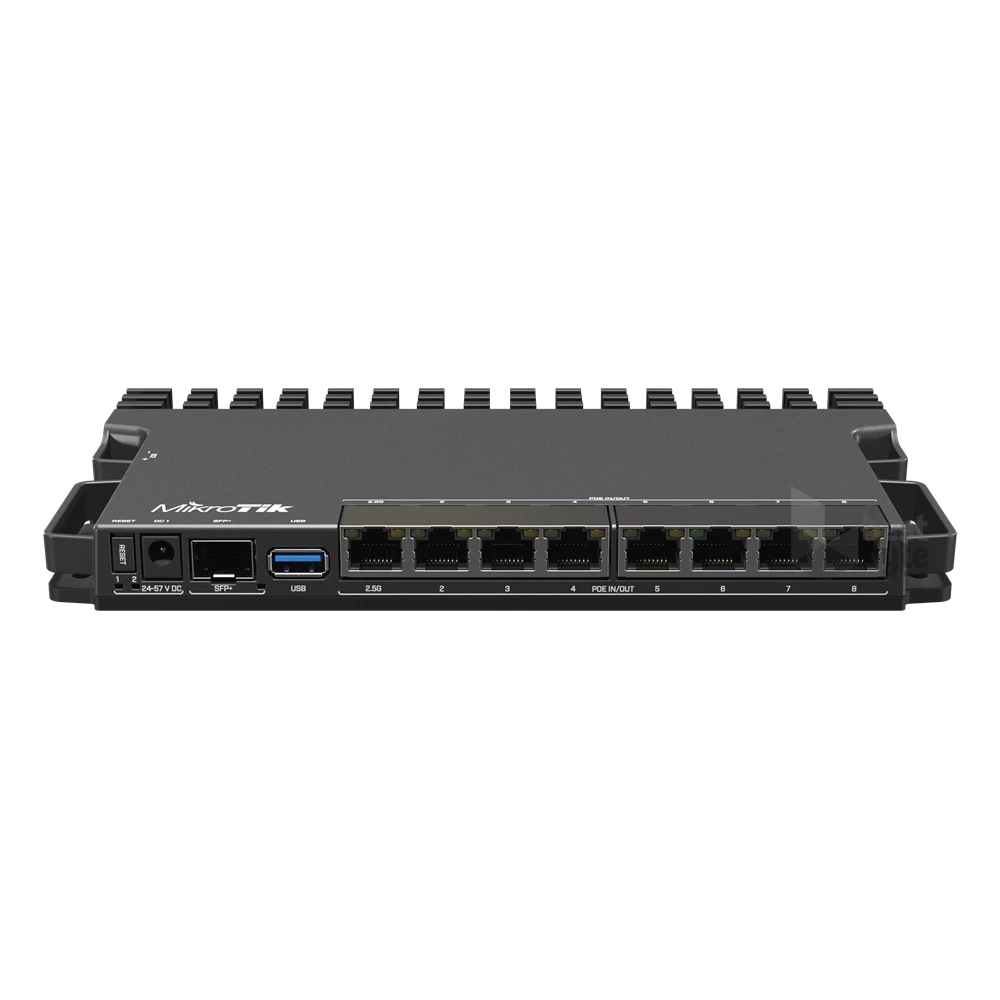 MikroTik RB5009UPR+S+IN 1x2.5GbE PoE LAN 7xGbE PoE LAN 1xSFP+ port Smart router