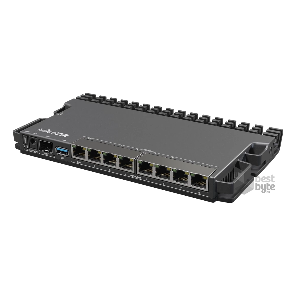 MikroTik RB5009UPR+S+IN 1x2.5GbE PoE LAN 7xGbE PoE LAN 1xSFP+ port Smart router