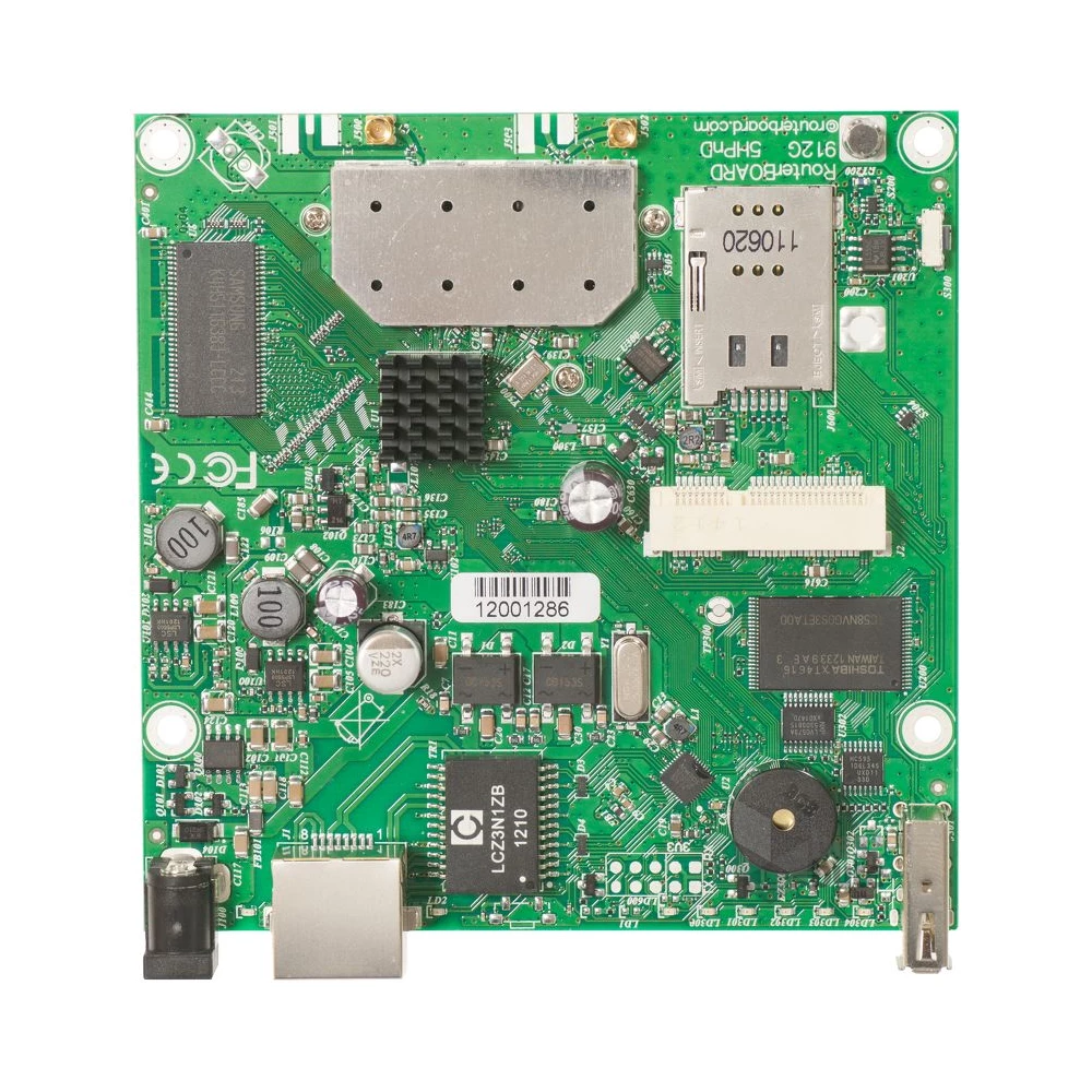 MikroTik RouterBOARD 912UAG-5HPnD 1xGbE LAN, USB, miniPCIe, 5GHz 802.11 a/n beépített rádióval
