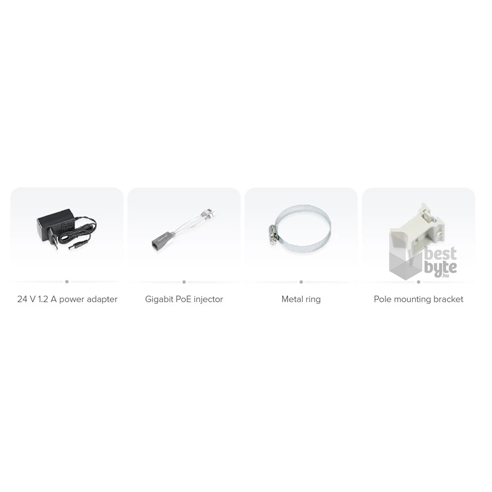 MikroTik SXTR&FG621-EA 2xGbE LAN LTE CAT6 modem Dual-SIM 9dBi 60 fokos antenna