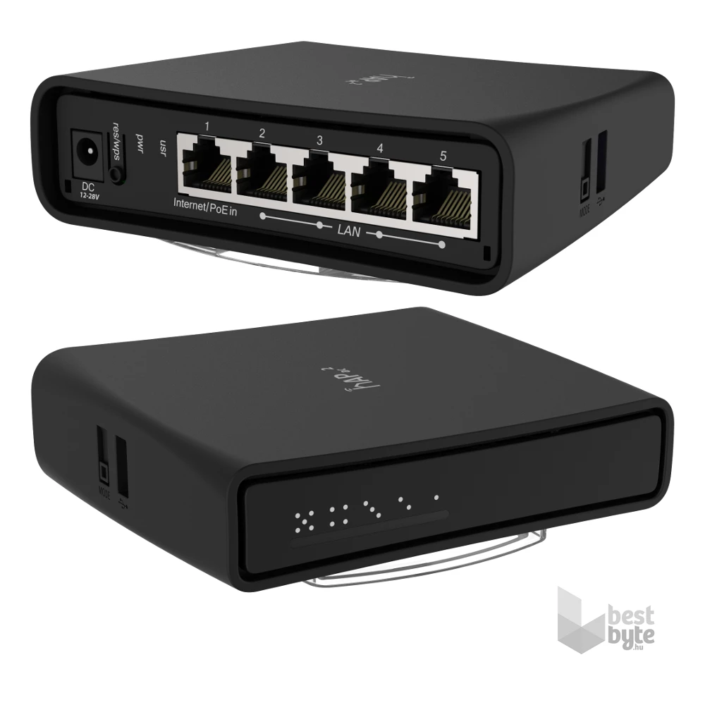 MikroTik hAP ac2 RBD52G-5HacD2HnD-TC L4 128Mb 5xGbE Dual-Band Vezeték nélküli router