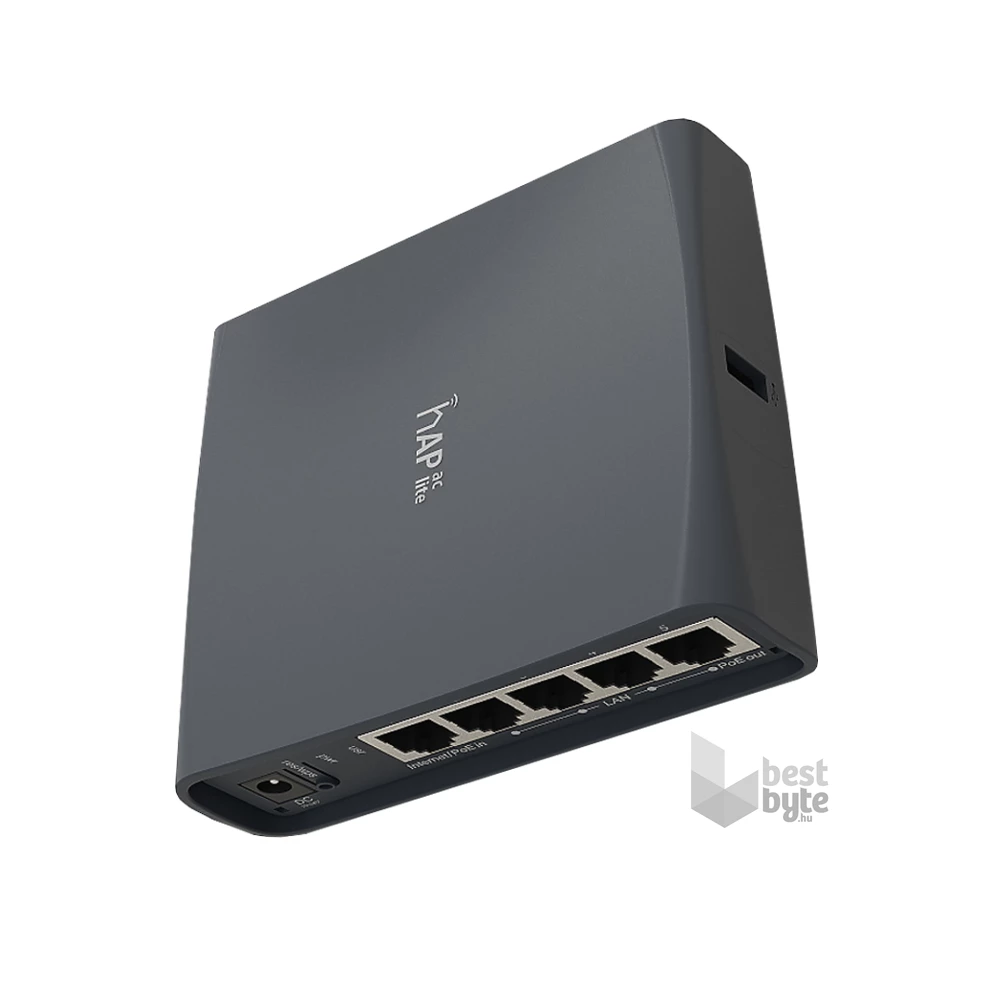 MikroTik hAP ac lite RB952Ui-5ac2nD-TC L4 64Mb 5x FE LAN Dual-band Vezeték nélküli Router