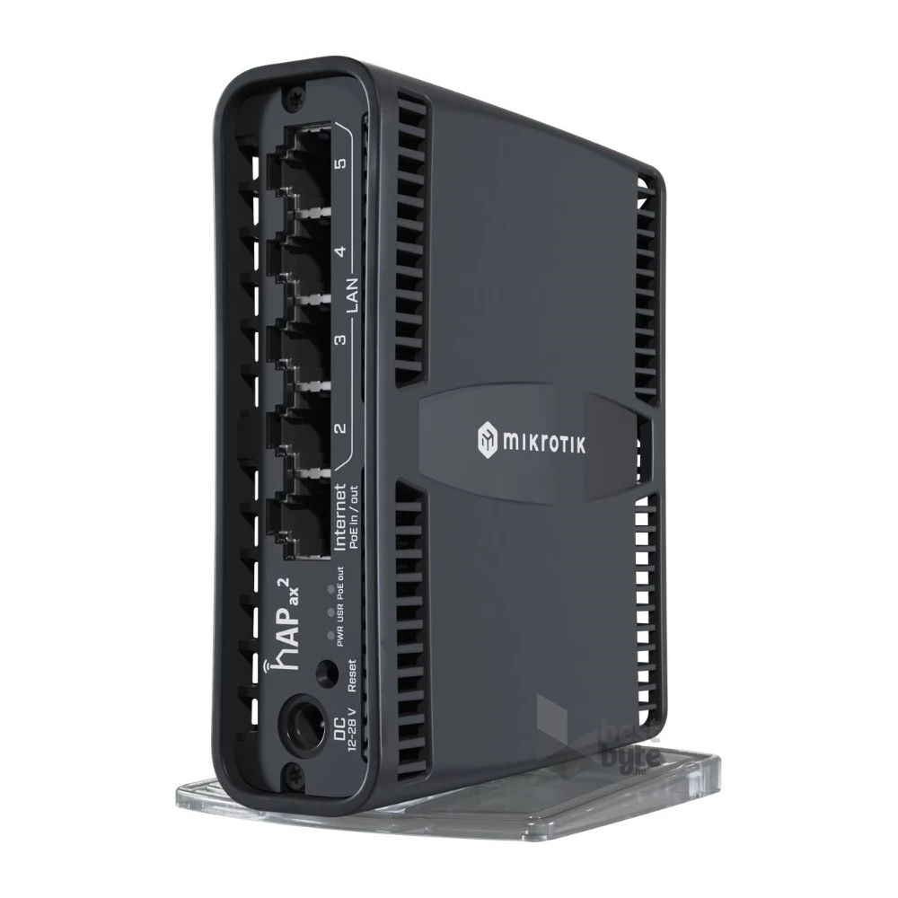 MikroTik hAP ax2 C52IG-5HAXD2HAXD-TC 5xGbE LAN 802.11ax Wi-Fi 6 Dual Band Vezeték nélküli router