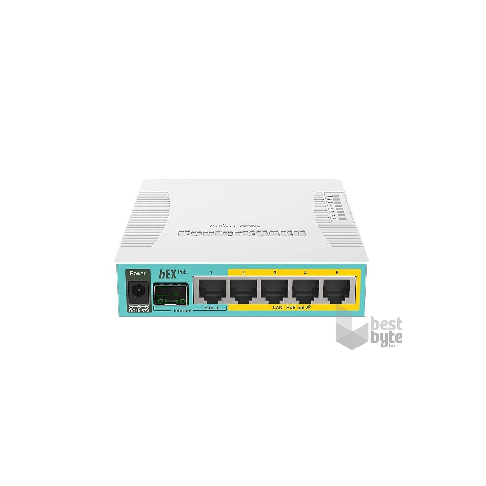 MikroTik hEX PoE RB960PGS L4 128MB 5x GbE PoE port router