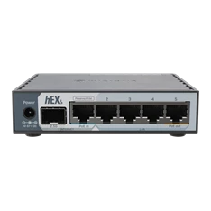 MikroTik hEX S (2025 verzió) E60iUGS L4 512MB 5xGbE LAN 1x2.5 GbE SFP port router