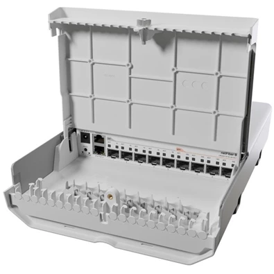 MikroTik netFiber 9 CRS310-1G-5S-4S+OUT 1xGbE LAN, 5xGbE SFP, 4x SFP+ port kültéri Cloud Router Switch