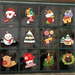 Mikulás és kesztyű mintás/35x50cm páraálló karácsonyi ablakdísz