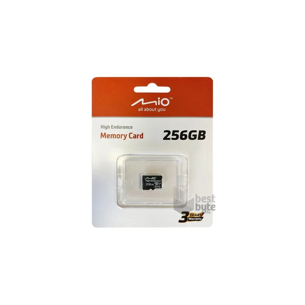 Mio 256GB SD micro (MicroSDXC V30 U3) memóriakártya