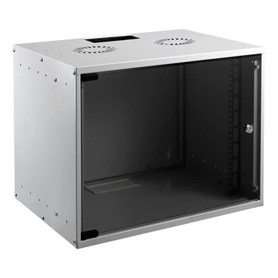 Mirsan Rack SOHO 19" 7U 400mm mély fali rack szekrény