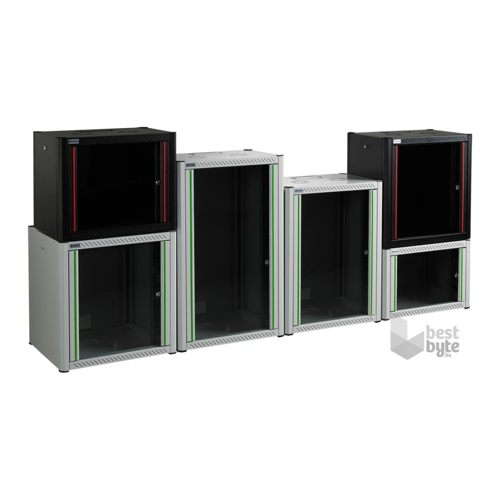 Mirsan Rack WTN 19" 7U 560mm mély fali rack szekrény