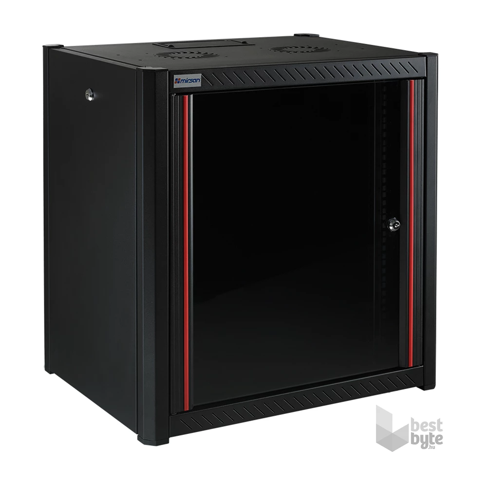 Mirsan Rack WTN 19" 7U 560mm mély fali rack szekrény