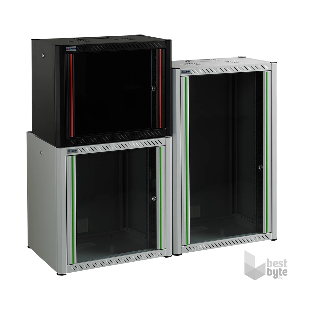 Mirsan Rack WTN 19" 7U 560mm mély fali rack szekrény