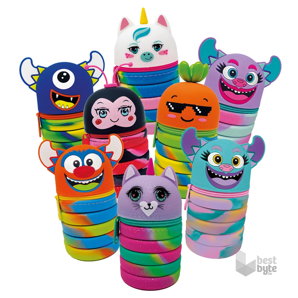 Mitama 19x7 cm különféle mintás harmonika tolltartó