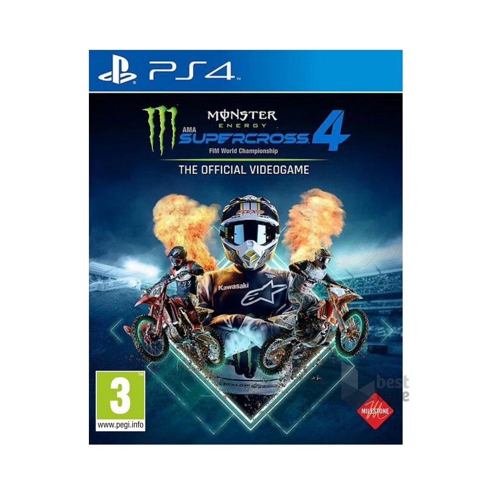Monster Energy Supercross 4 PS4 játékszoftver