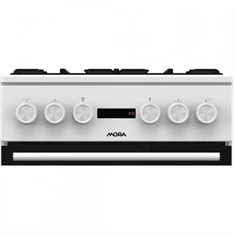 Mora K4255CW fehér, szabadonálló, gáz, kombinált, főzőzóna:4, sütőtér:70L, tűzhely