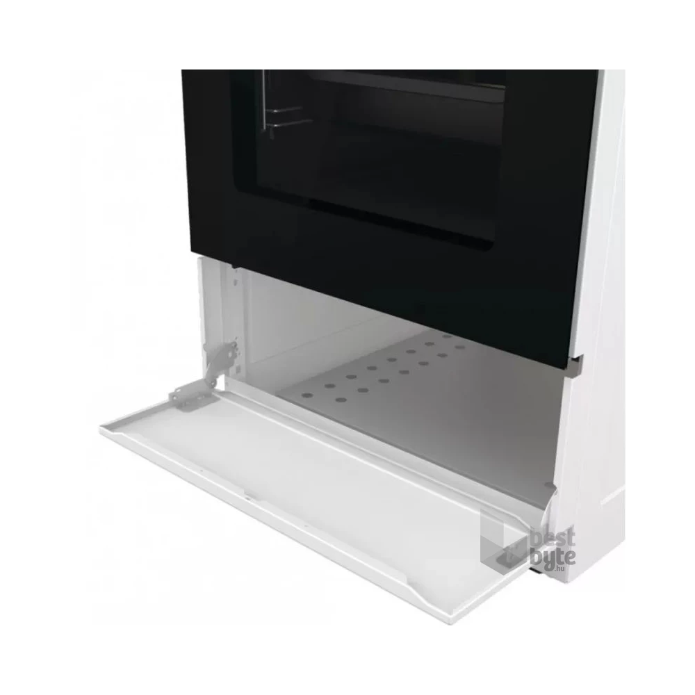 Mora K4255CW fehér, szabadonálló, gáz, kombinált, főzőzóna: 4, sütő:70L, grill, tűzhely