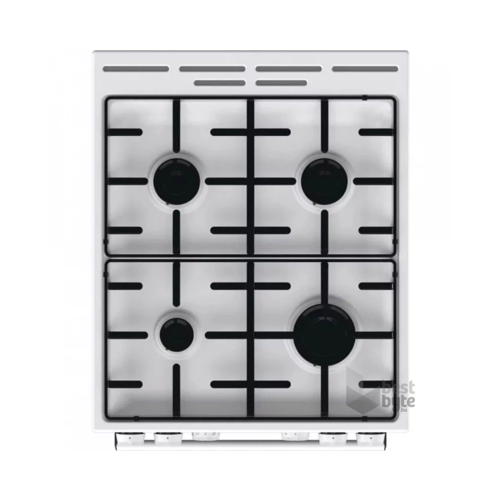 Mora K4255CW fehér, szabadonálló, gáz, kombinált, főzőzóna: 4, sütő:70L, grill, tűzhely