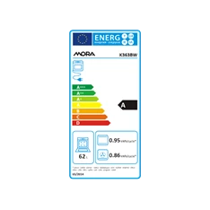 Mora K 363 BW fehér kombinált tűzhely
