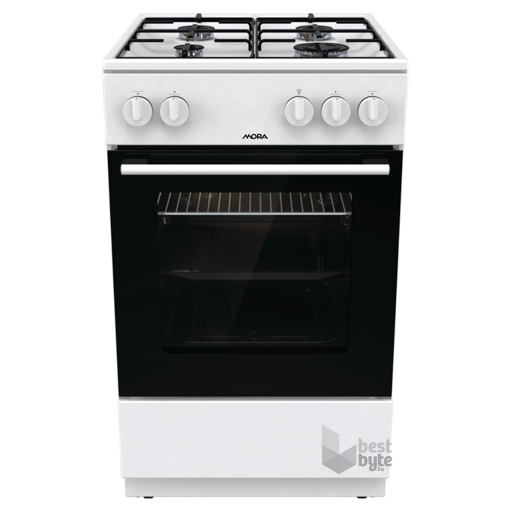 Mora P2241AW1 fehér, szabadonálló, gáz, főzőzóna: 4, sütő:70L, tűzhely