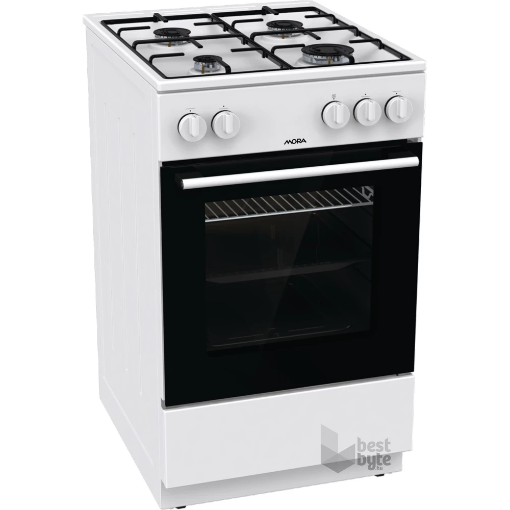 Mora P2241AW1 fehér, szabadonálló, gáz, főzőzóna: 4, sütő:70L, tűzhely