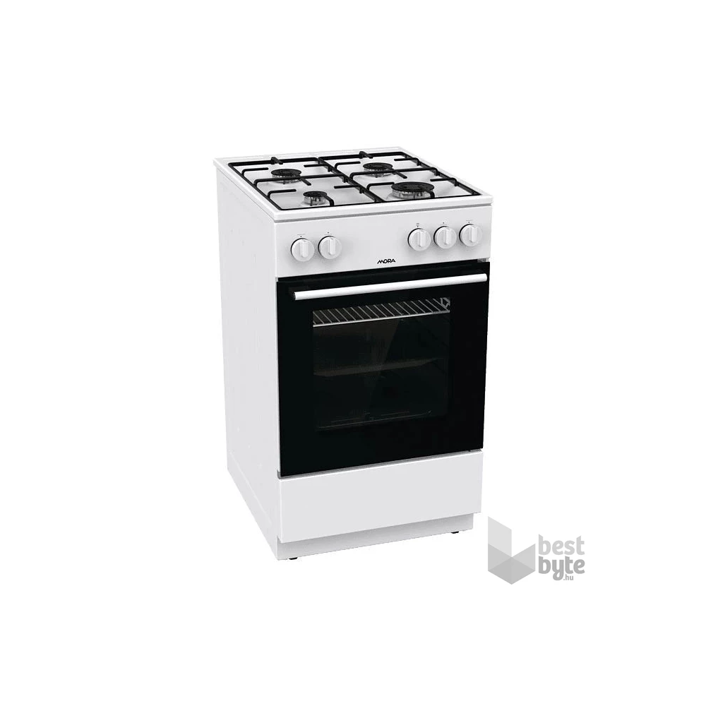 Mora P2241AW fehér, szabadonálló, gáz, főzőzóna: 4, sütő:70L, tűzhely