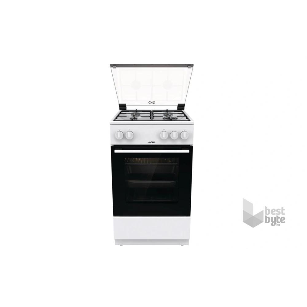 Mora P2241AW fehér, szabadonálló, gáz, főzőzóna: 4, sütő:70L, tűzhely