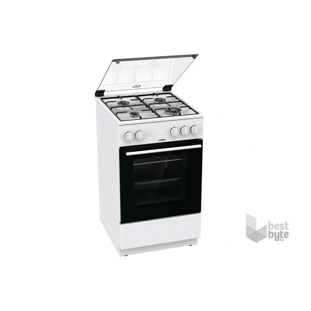 Mora P2241AW fehér, szabadonálló, gáz, főzőzóna: 4, sütő:70L, tűzhely