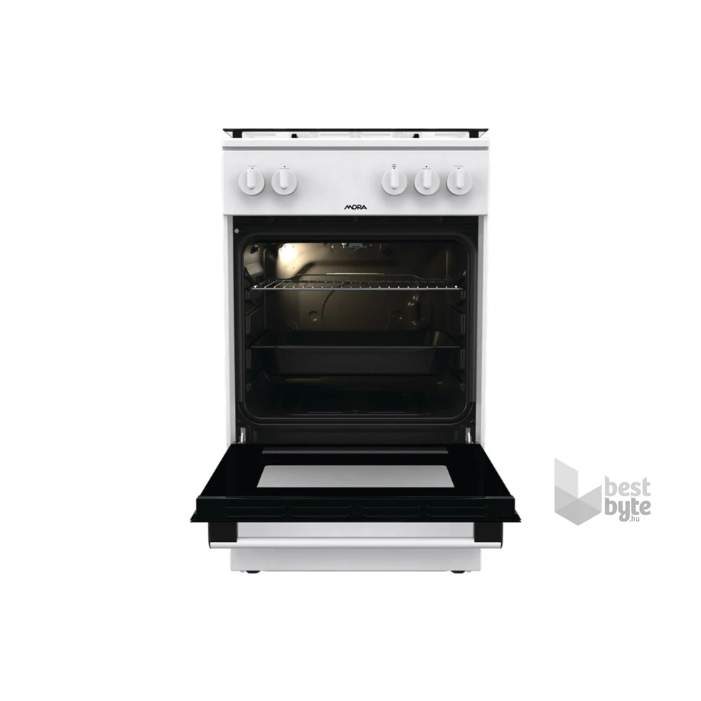 Mora P2241AW fehér, szabadonálló, gáz, főzőzóna: 4, sütő:70L, tűzhely
