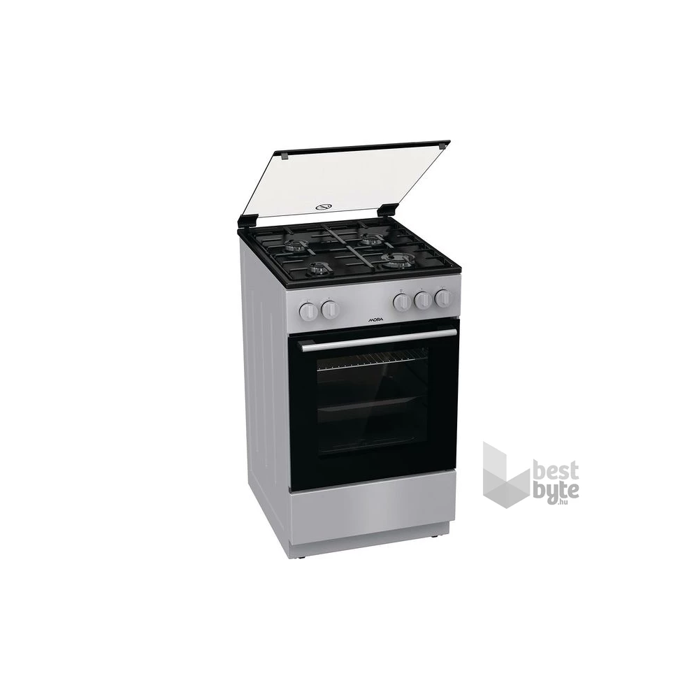 Mora P2252AS inox, szabadonálló, gáz, főzőzóna: 4, sütő:70L, tűzhely
