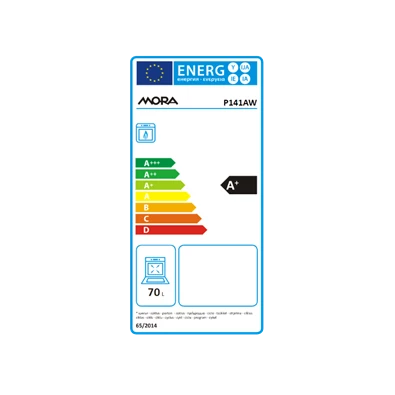 Mora P 141 AW fehér gáztűzhely