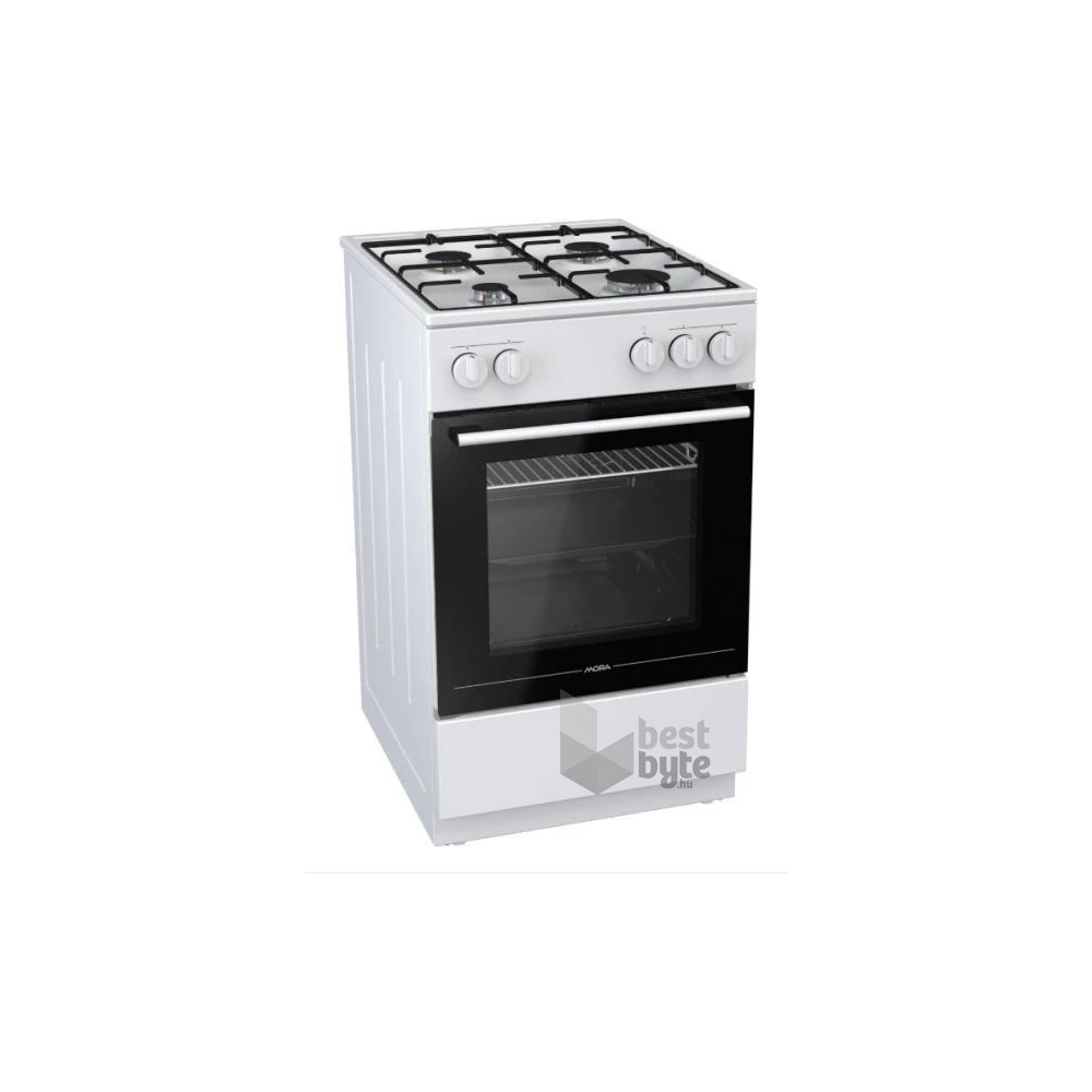 Mora P 151 AW1 fehér, szabadonálló, gáz, főzőzóna: 4, sütő:70L, tűzhely