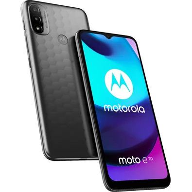 Motorola Moto E20 2/32GB DualSIM okostelefon - szürke (Android) + Yettel 2in1Start SIM kártya