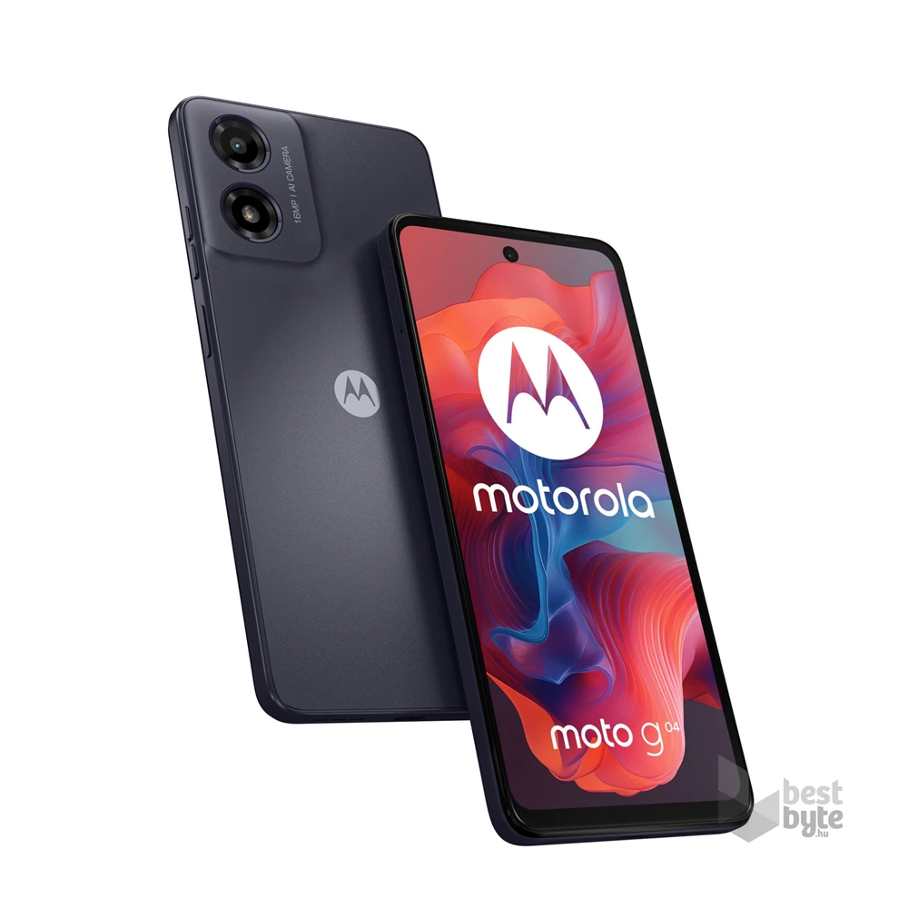 Motorola Moto G04 4/64GB DualSIM kártyafüggetlen okostelefon - fekete (Android)