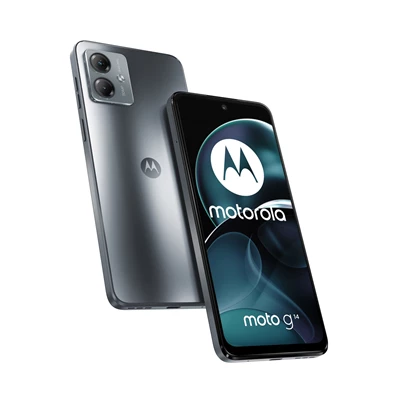 Motorola Moto G14 4/128GB DualSIM kártyafüggetlen okostelefon - Steel Gray (Android)